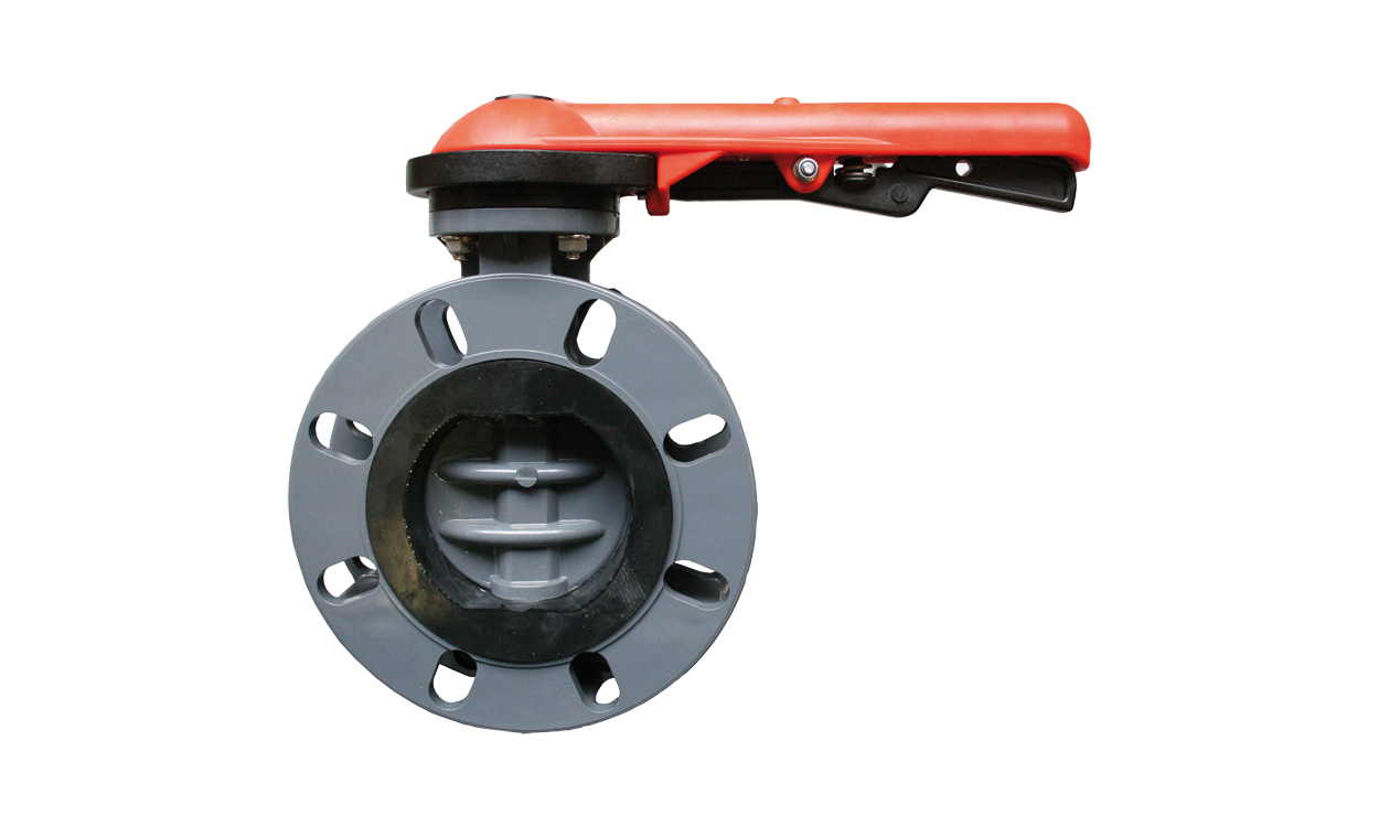 PVC butterfly valve type VDL