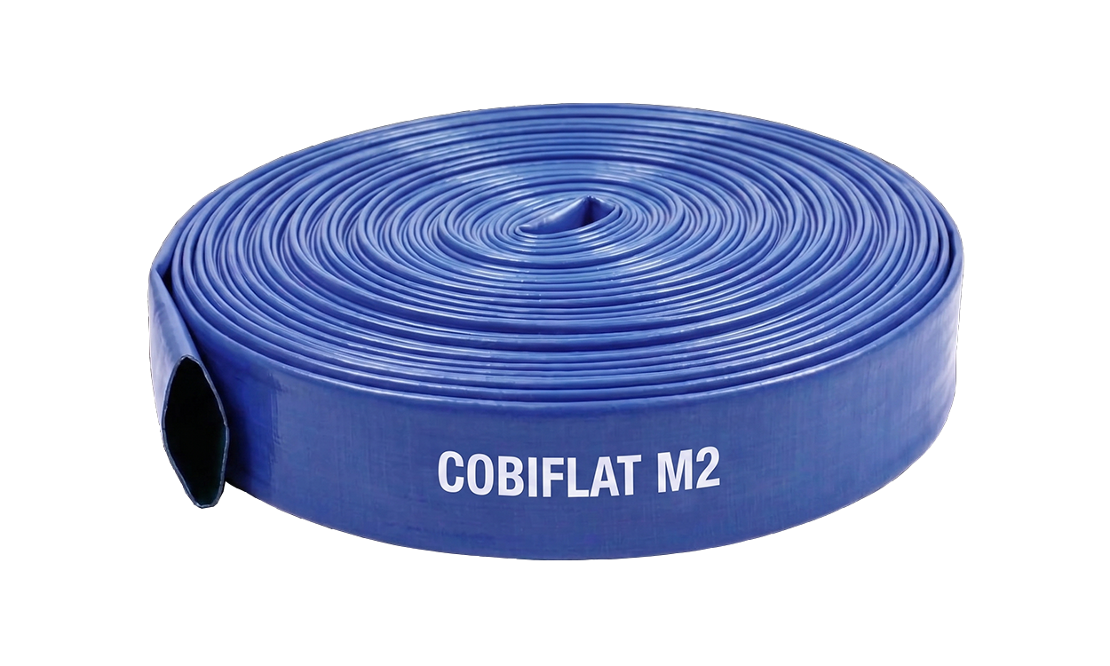 Gülleschlauch COBIFLAT M2 - Middle-heavy PVC flat hose, double layer
