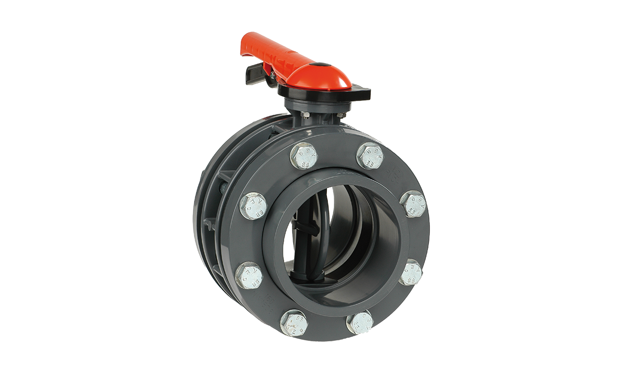 PVC butterfly valve type VDL