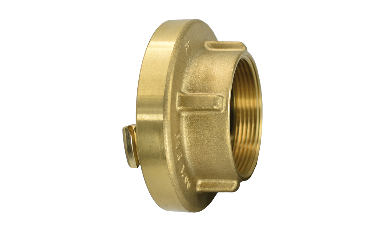 Brass fixed coupling with female thread System Storz