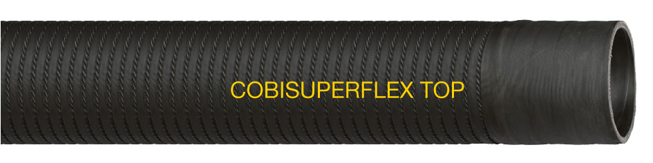 COBISUPERFLEX TOP - High flexible rubber spiral suction and conveying hose with spiral free cuffs