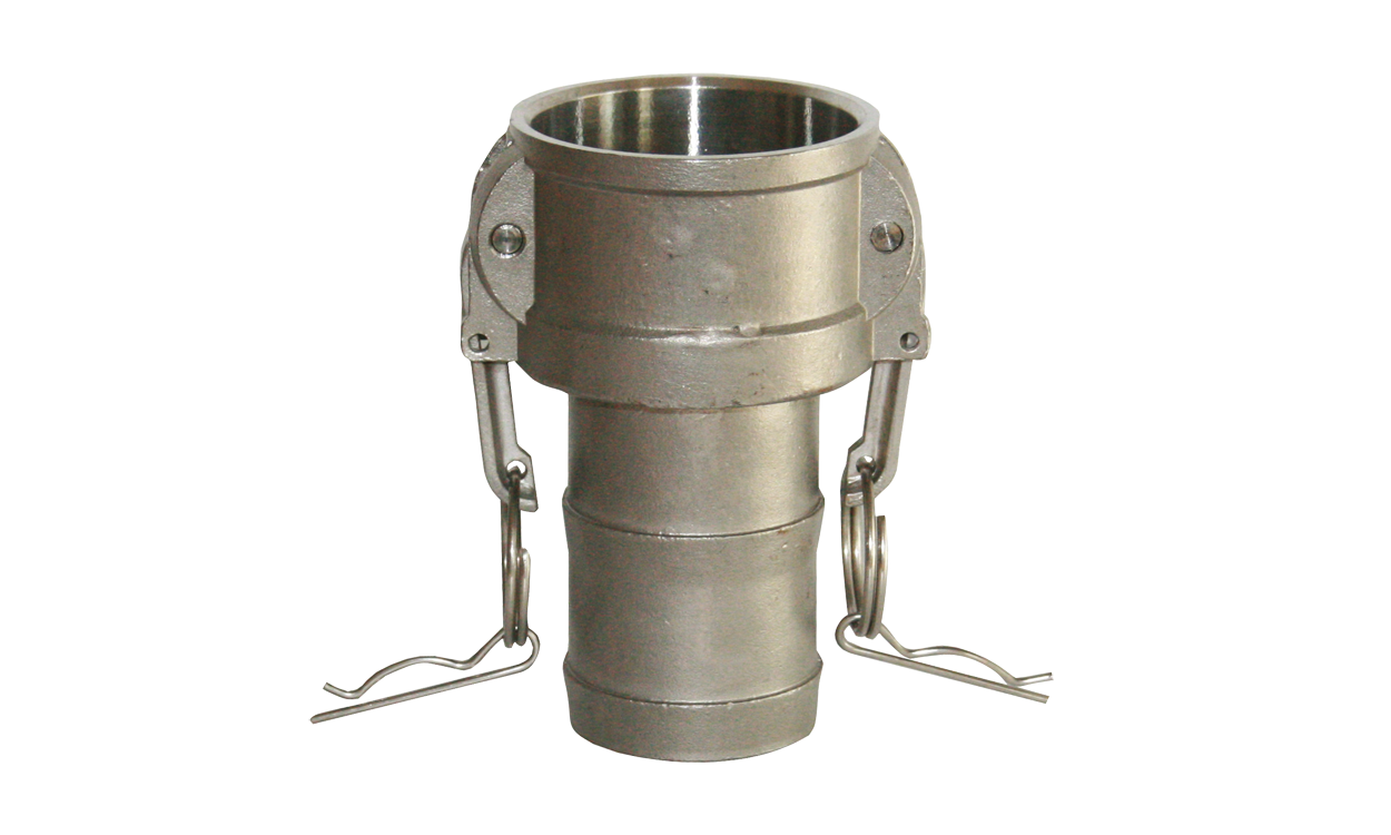 Female coupling with hose connection type C - System Kamlok stainless steel Female coupling with hose connection type C - System Kamlok stainless steel