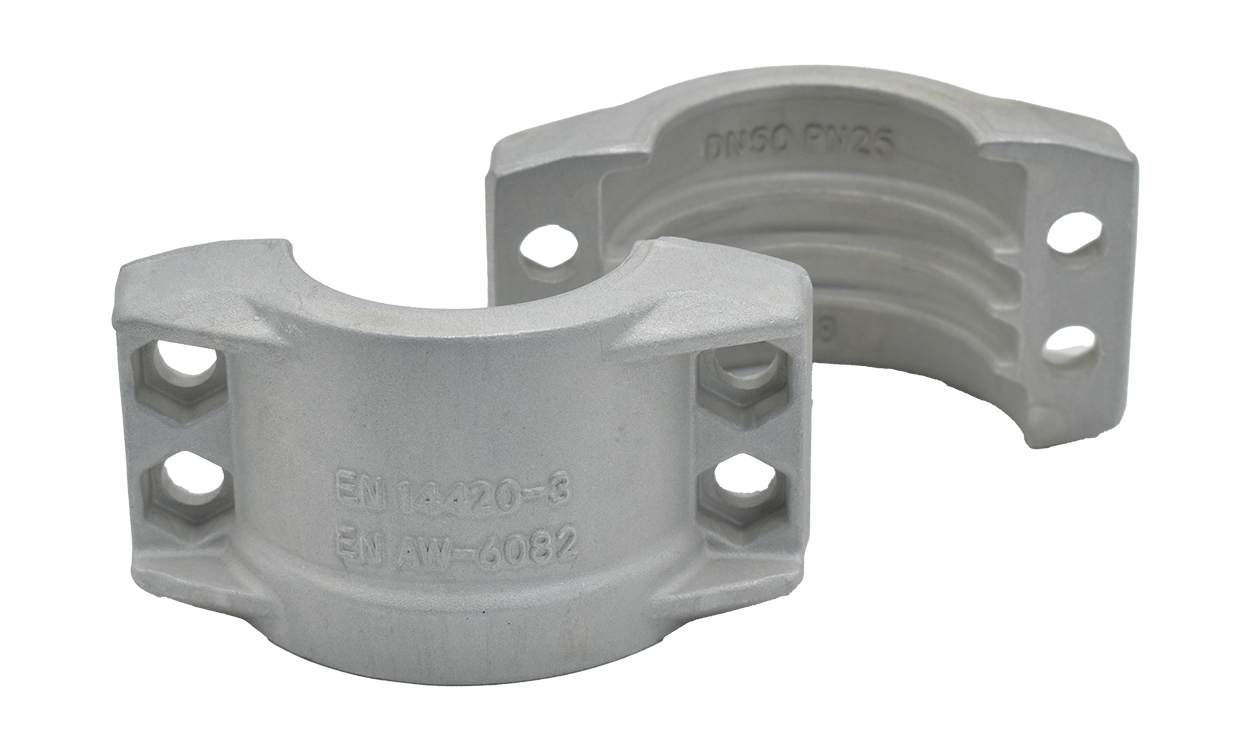 Alu clamping shells EN 14420-3