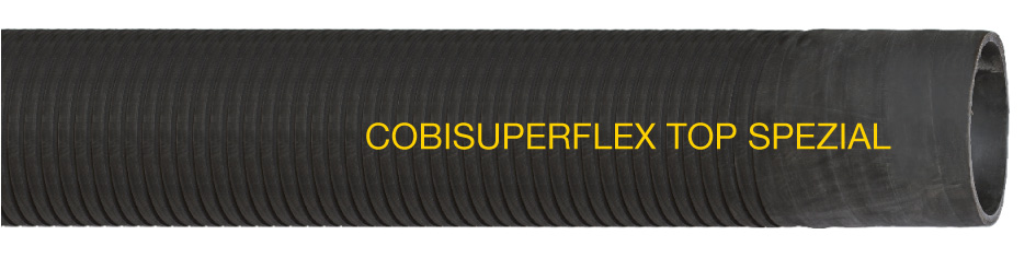COBISUPERFLEX TOP SPEZIAL - Hochflexibler Gummi-Spiralsaug- und Förderschlauch mit spiralfreien Muffen