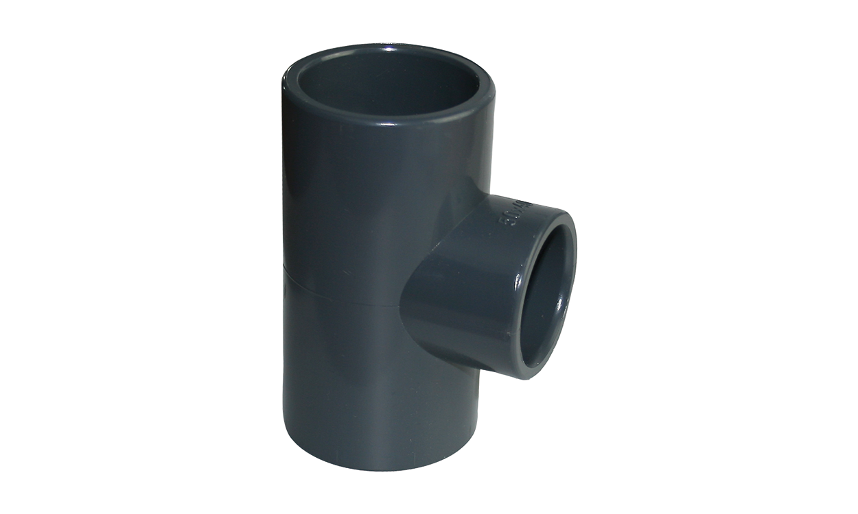 PVC T-fitting 90° reduced (Typ COBI) PVC T-fitting 90° reduced (Typ COBI)