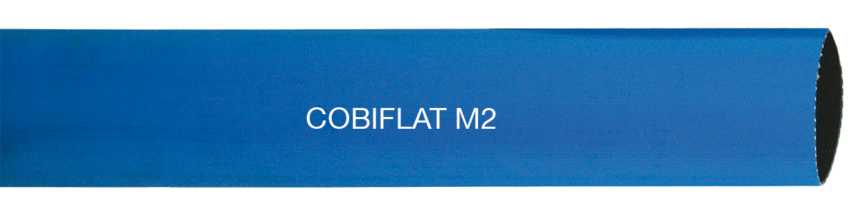 COBIFLAT M2 - Middle-heavy PVC flat hose, double layer