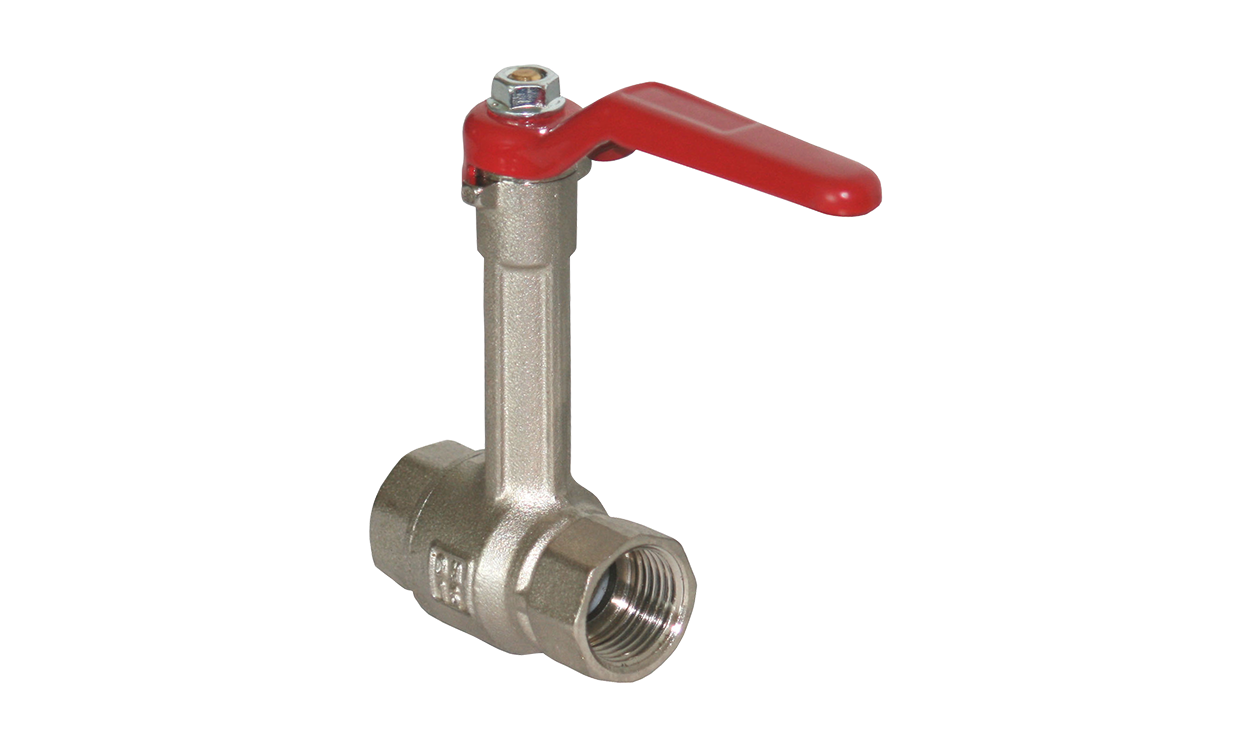 Messing-Muffen-Kugelhahn mit langer Spindel IG/IG Messing-Muffen-Kugelhahn mit langer Spindel IG/IG