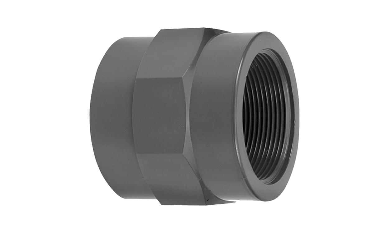 PVC threaded socket