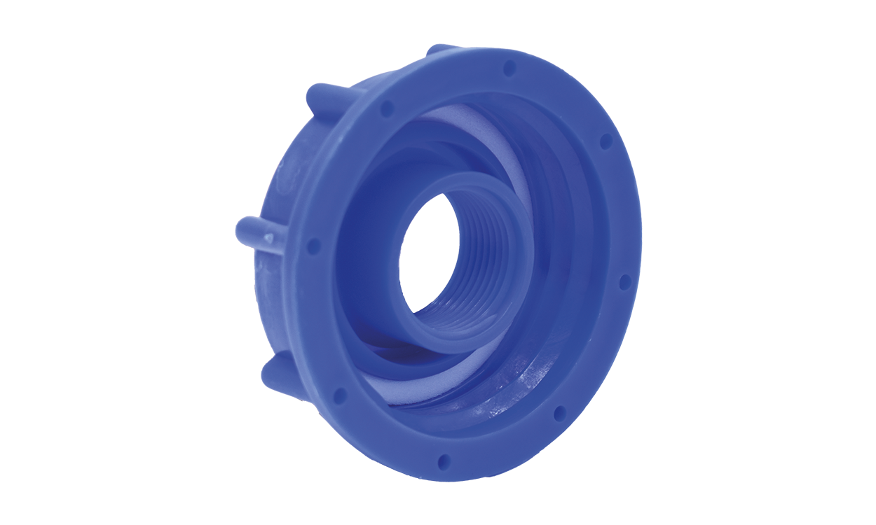 IBC adapter 2" female IBC to 3/4" female, short version IBC adapter 2" female IBC to 3/4" female, short version