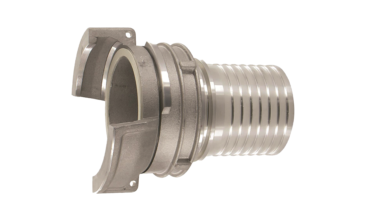 Guillemin-koppeling met gegroefde mof en veiligheidskraag Guillemin-koppeling met gegroefde mof en veiligheidskraag