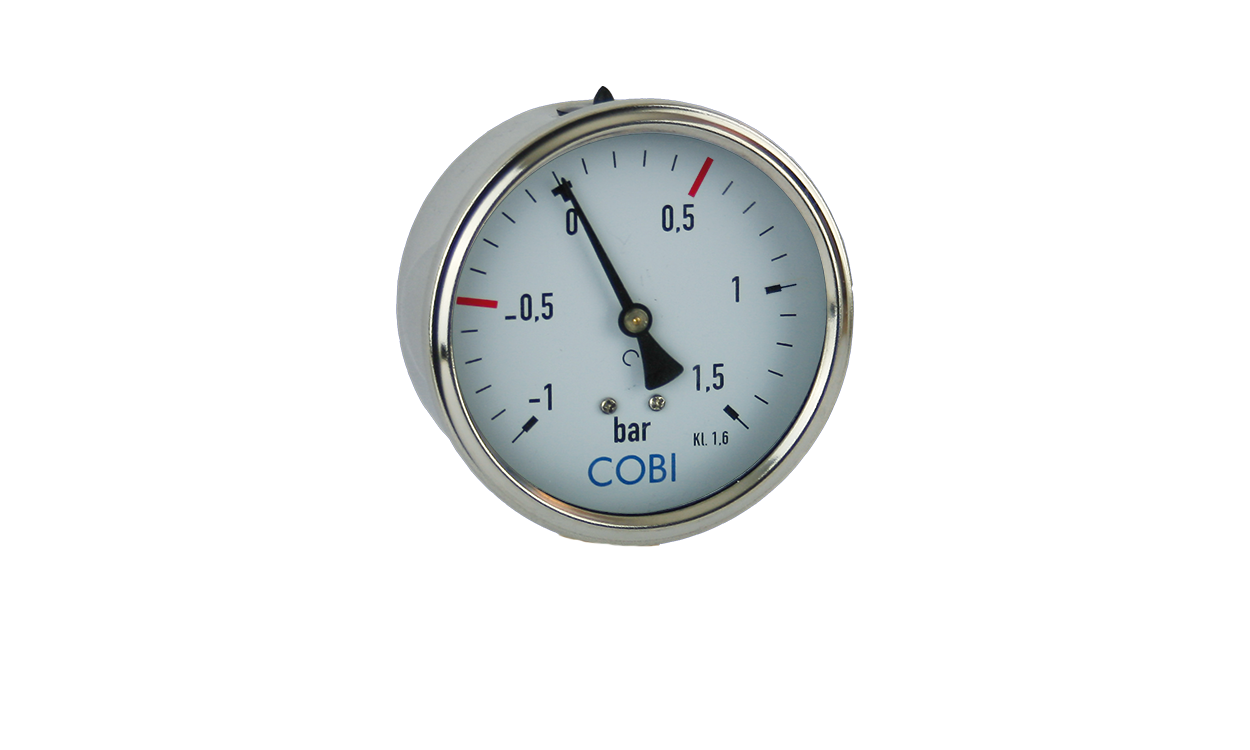 Glyzerin-Manometer Ø 100 mm, Anschluss 1/2" AG unten