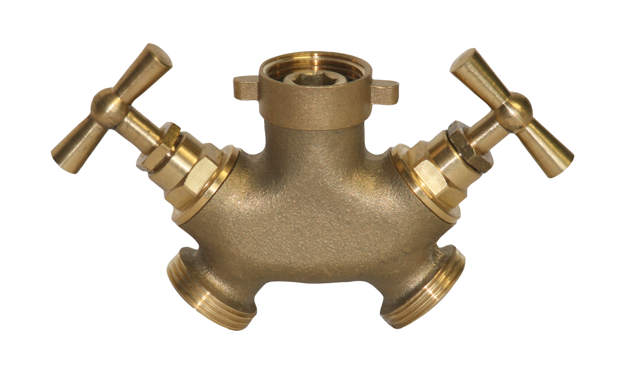 Brass quick coupling two-way valve Brass quick coupling two-way valve