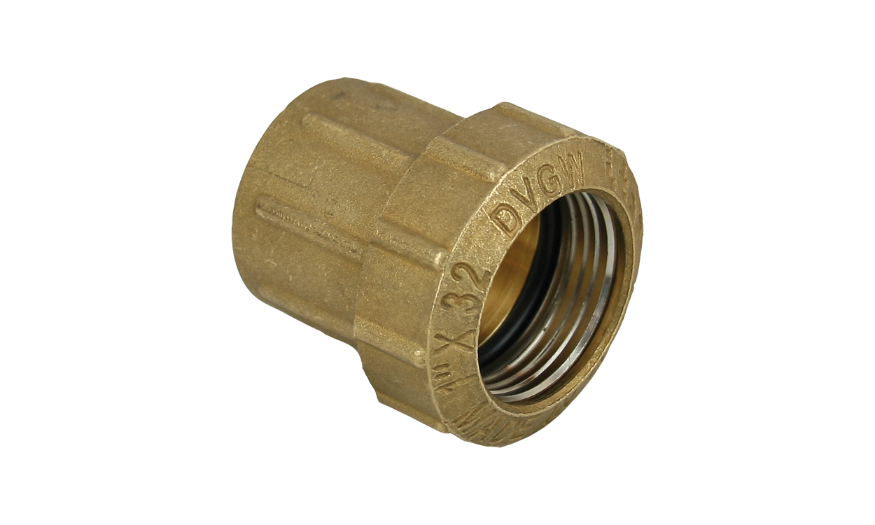 Messing-PE-Rohr-Anschlussverschraubung mit Innengewinde Messing-PE-Rohr-Anschlussverschraubung mit Innengewinde