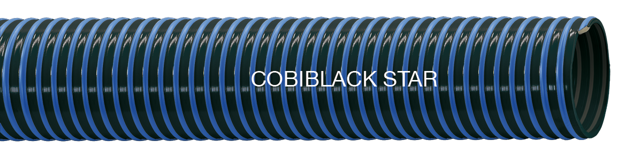 COBIBLACK STAR - Bardzo elastyczny wąż PVC ssawno-tłoczny
