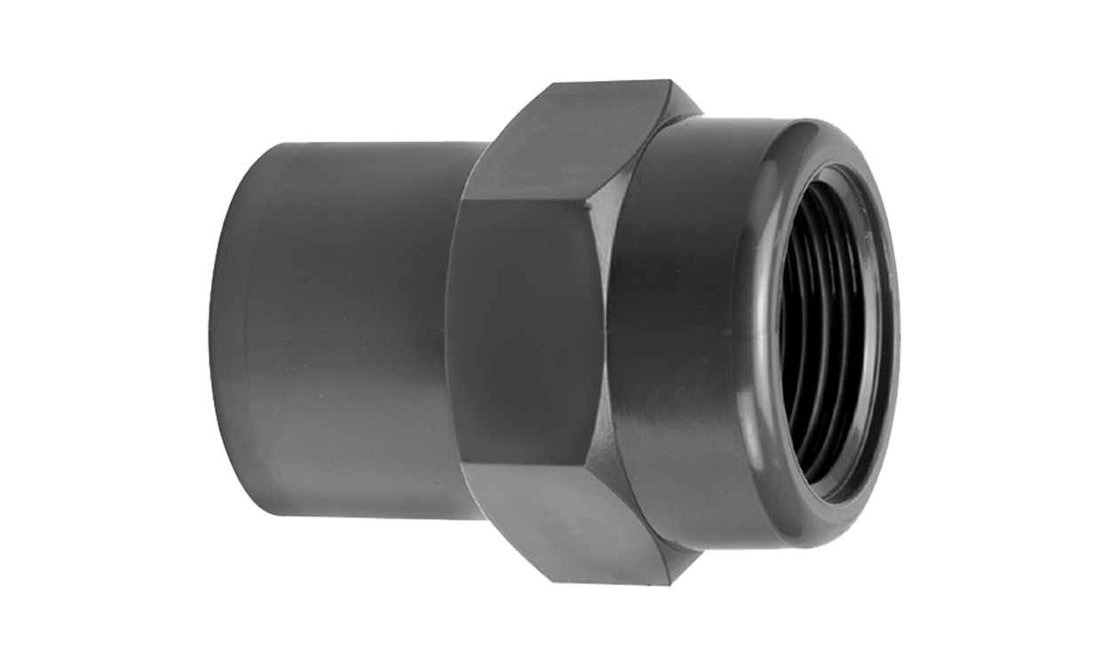 PVC-Gewindemuffe ohne Verstärkungsring PVC-Gewindemuffe ohne Verstärkungsring