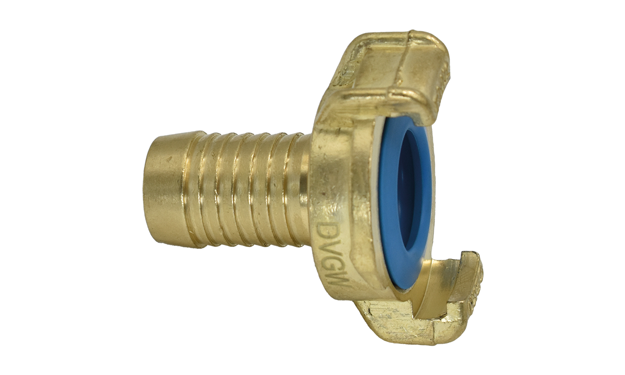 Messing-Trinkwasser-Schnellkupplung Schlauchstück mit Schlauchtülle GEKA® plus K