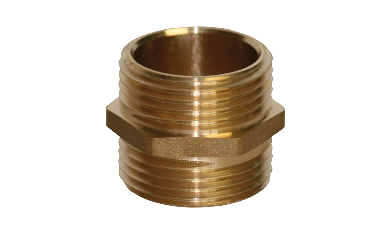 Brass double nipple Brass double nipple