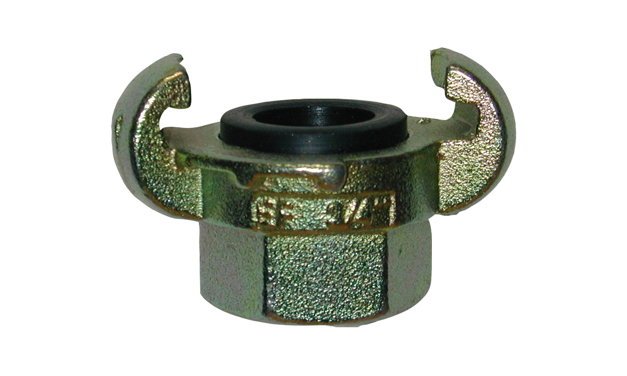 Compressed air claw coupling with female thread Compressed air claw coupling with female thread