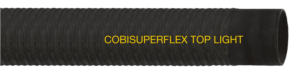 COBISUPERFLEX TOP LIGHT - Hochflexibler Gummi-Spiralsaug- und Förderschlauch mit spiralfreien Muffen