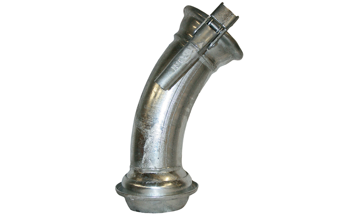 Bogen 45° mit M- und MT-Kupplung italienisches System Bogen 45° mit M- und MT-Kupplung italienisches System