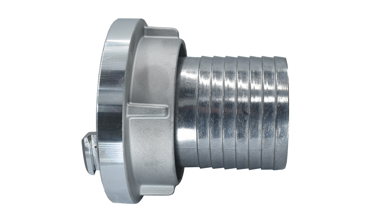 Alu suction coupling with hose nozzle with sawtooth Typ I System Storz Alu suction coupling with hose nozzle with sawtooth Typ I System Storz