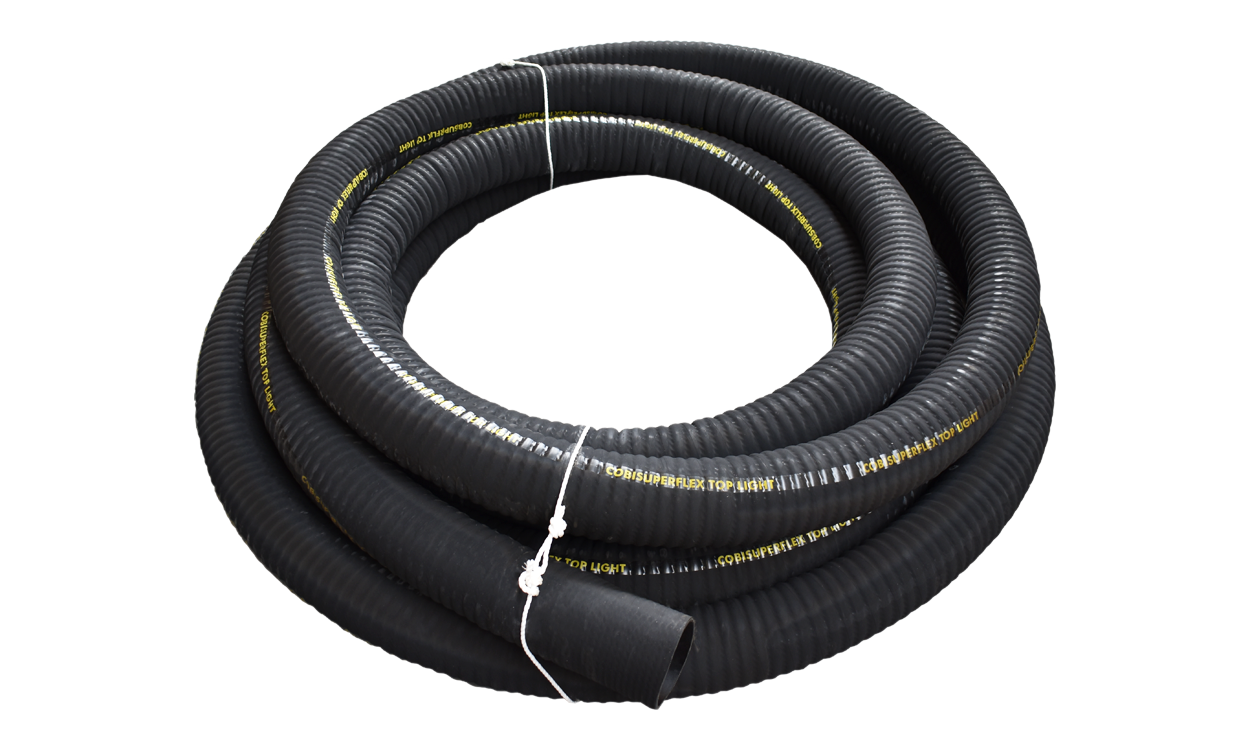 COBISUPERFLEX TOP LIGHT - Bardzo elastyczny gumowy wąż ssawno-tłoczny ze spiralą i z bezspiralowymi tulejami COBISUPERFLEX TOP LIGHT - Bardzo elastyczny gumowy wąż ssawno-tłoczny ze spiralą i z bezspiralowymi tulejami