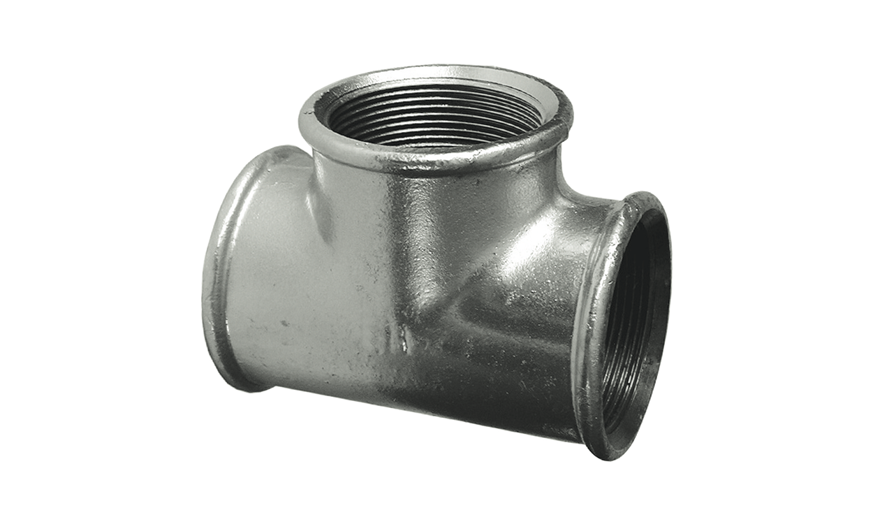 Malleable cast iron T-fitting 90° Nr. 130 Malleable cast iron T-fitting 90° Nr. 130
