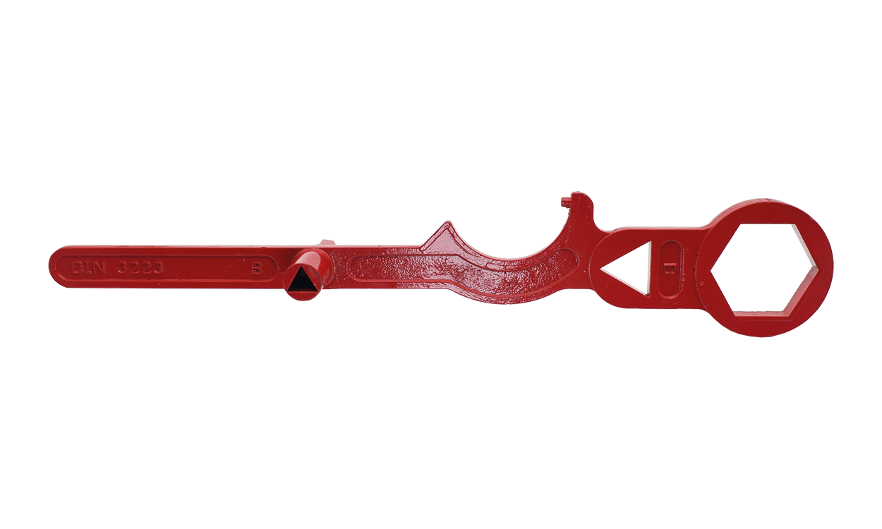 Clé d'hydrant de surface type B selon DIN 3223 - version longue avec hexagone