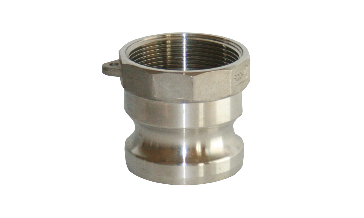 Male coupling with female thread type A - System Kamlok stainless steel Male coupling with female thread type A - System Kamlok stainless steel