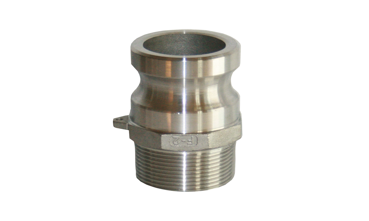 Male coupling with male thread type F - System Kamlok stainless steel Male coupling with male thread type F - System Kamlok stainless steel