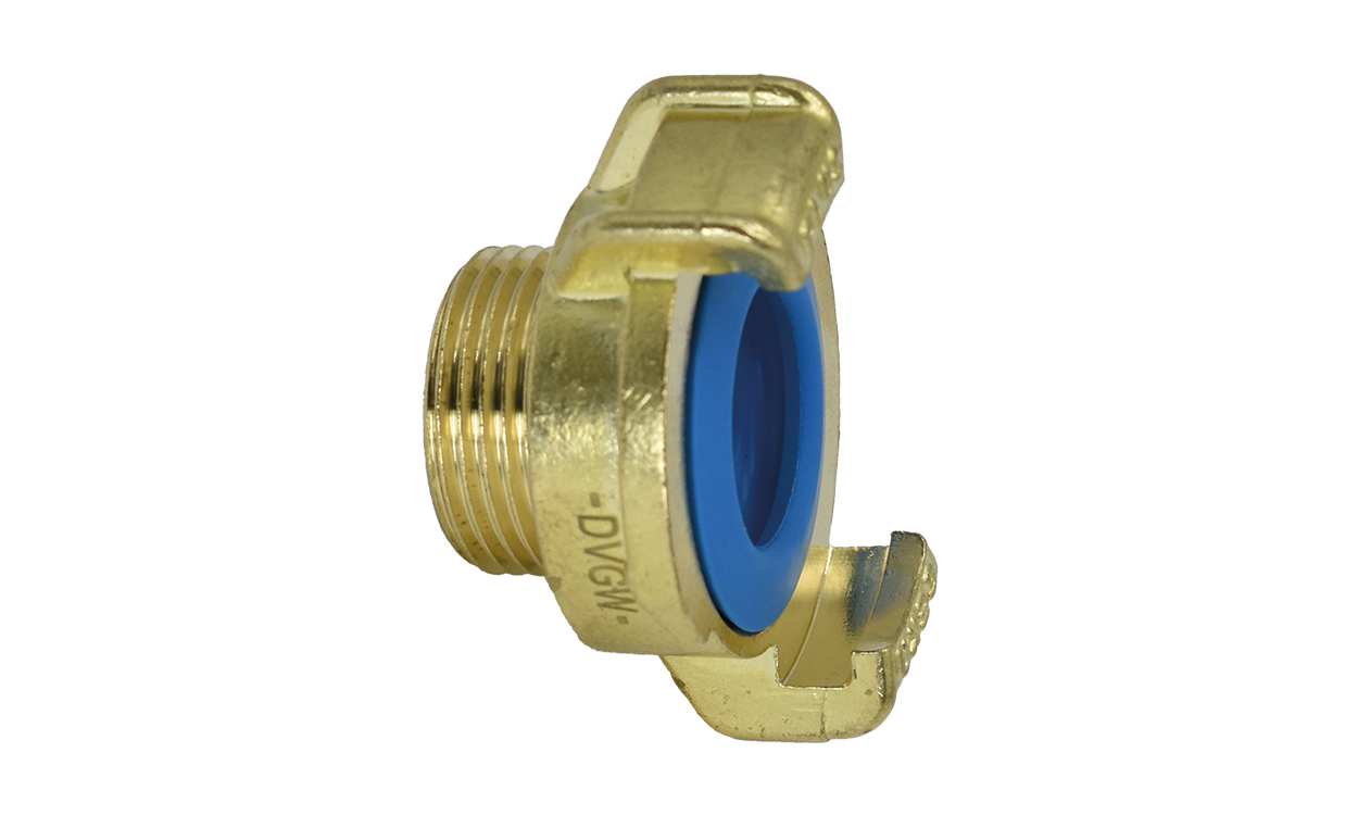 Messing-Trinkwasser-Schnellkupplung Gewindestück mit Außengewinde GEKA® plus K