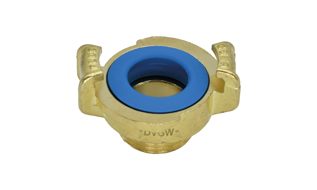 Messing-Trinkwasser-Schnellkupplung Gewindestück mit Außengewinde GEKA® plus K