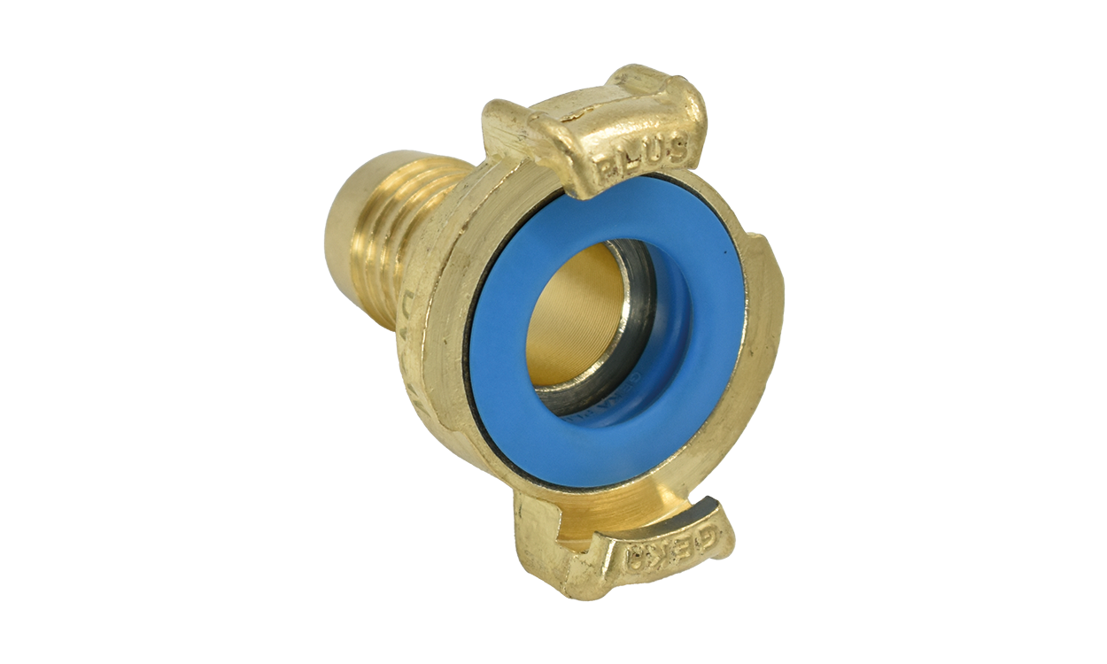 Messing-Trinkwasser-Schnellkupplung Schlauchstück mit Schlauchtülle GEKA® plus K