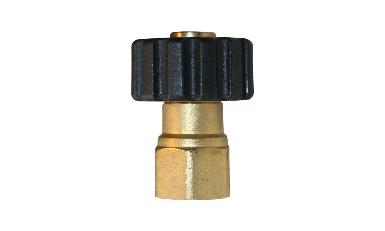 Hand screw coupling with female thread