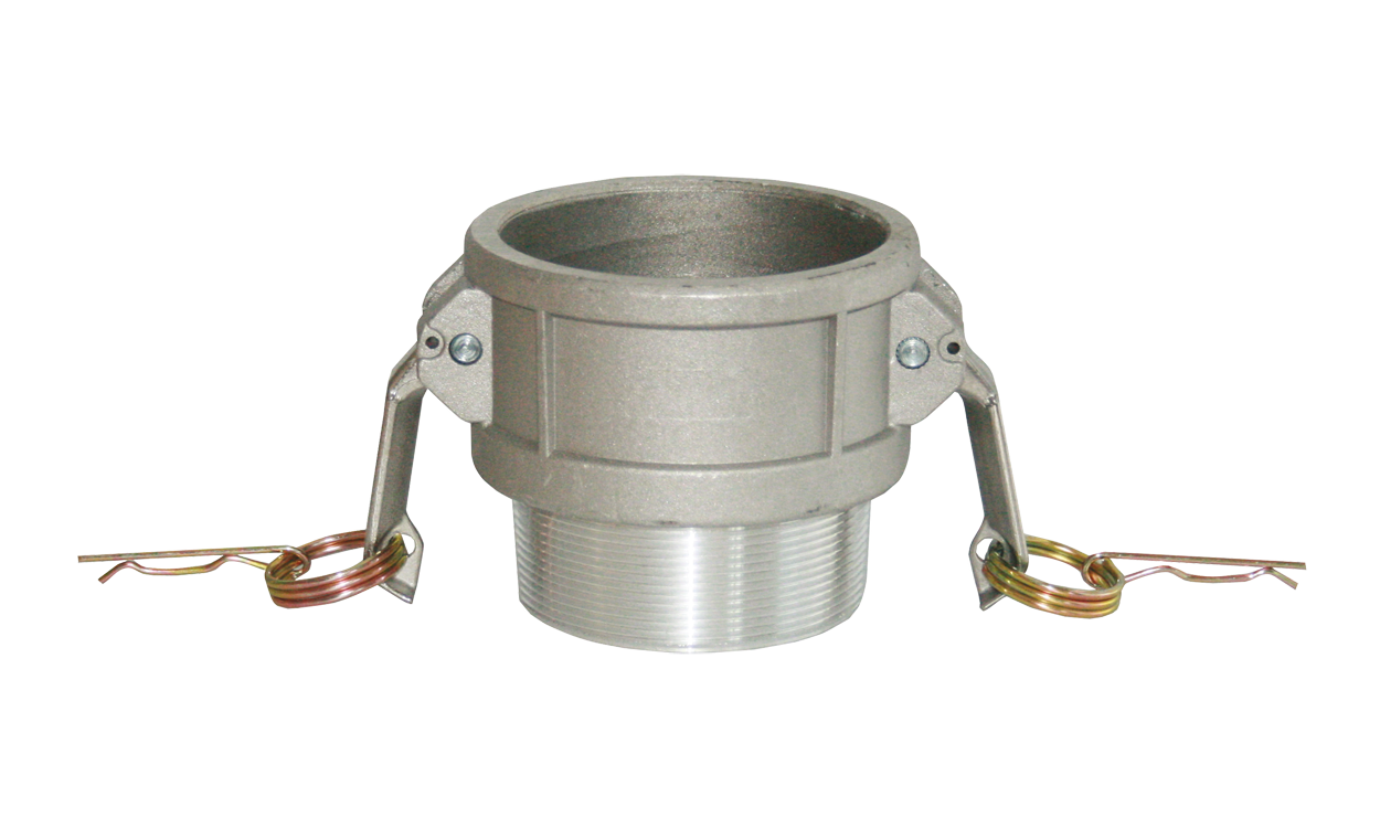 Pièce F avec filetage extérieur type B - Système Kamlok aluminium Pièce F avec filetage extérieur type B - Système Kamlok aluminium