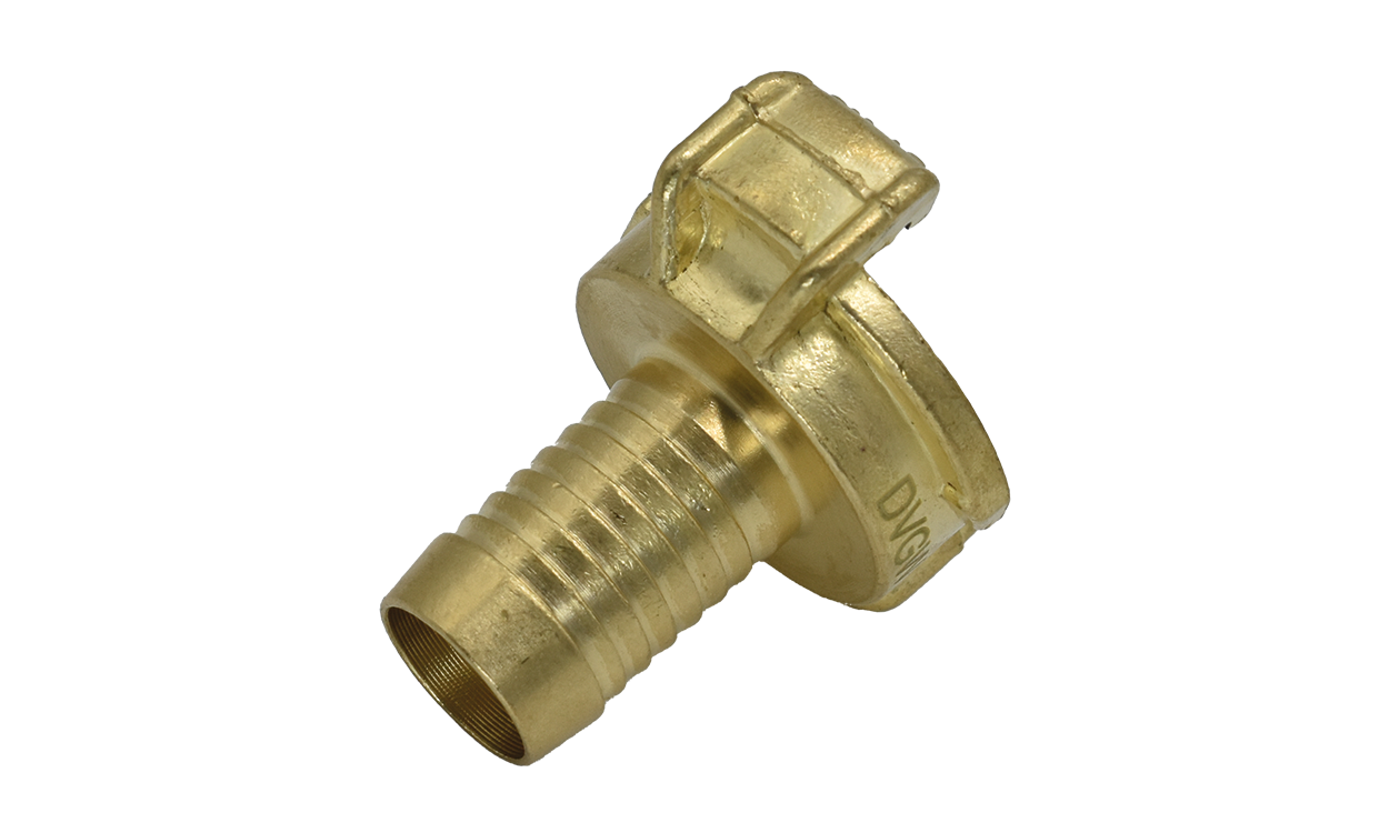 Messing-Trinkwasser-Schnellkupplung Schlauchstück mit Schlauchtülle GEKA® plus K