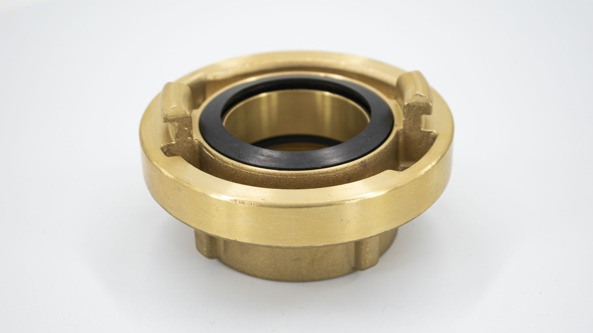 Brass fixed coupling with female thread System Storz